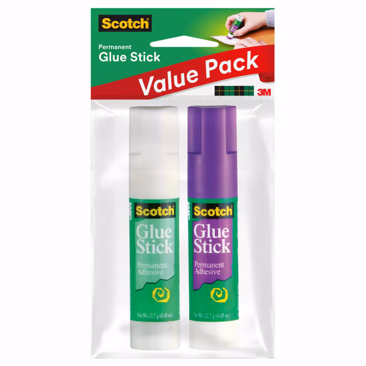 3M 6108-30D-GLB SCOTCH(R) PURPLEGLUESTICK 30/DSPL 6/CS 7g