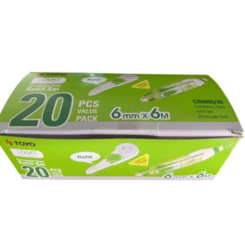 TOYO CR6005/2 CORRECTION TAPE REFILL SET (I-DUET) 6MMX6M