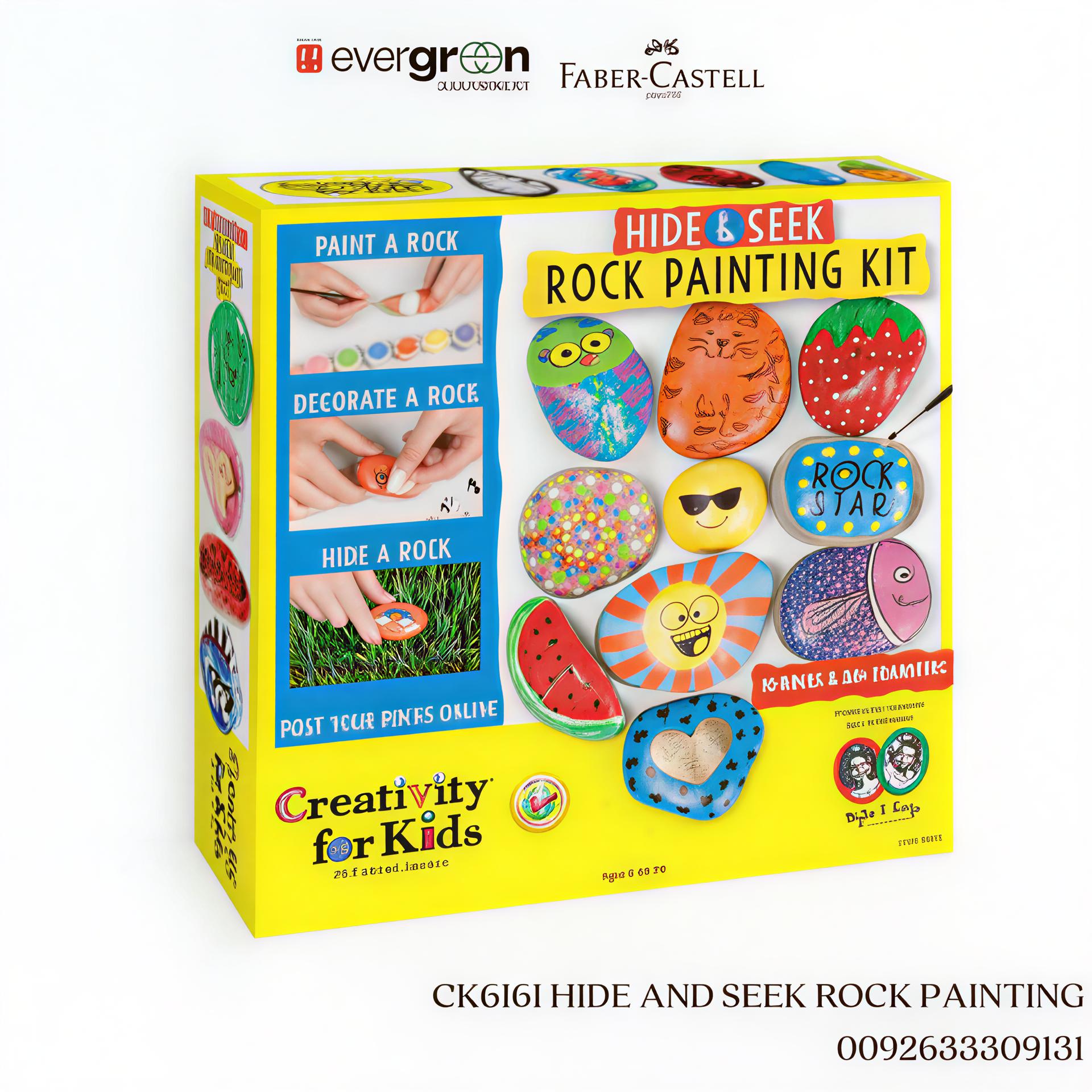 FABER-CASTELL CK6161 HIDE AND SEEK ROCK PAINTING