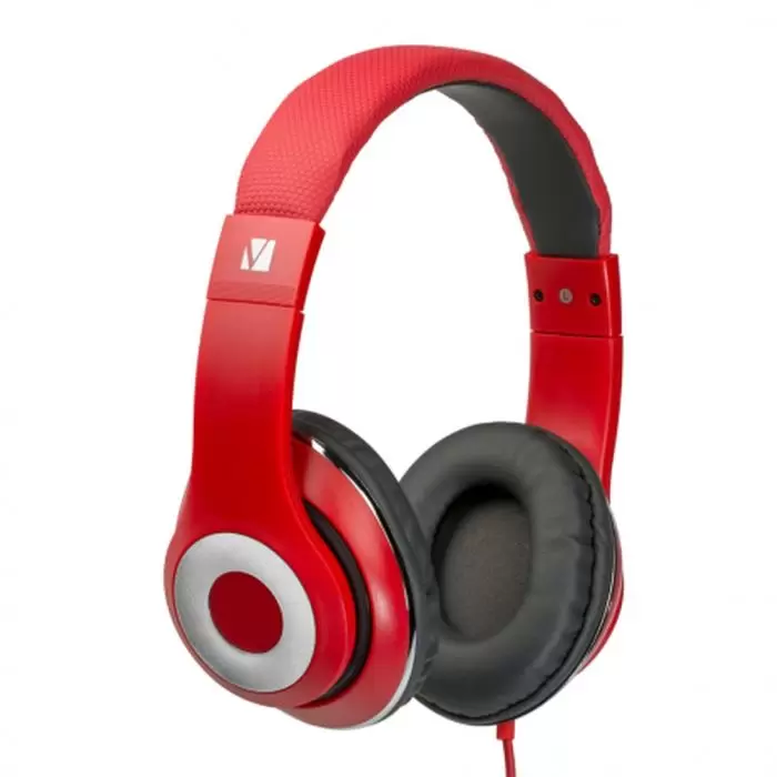 Verbatim 65067 Stereo Headphone Classic with Mic - Red